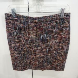 LOFT Multi-Colorf Tweed Mini Skirt